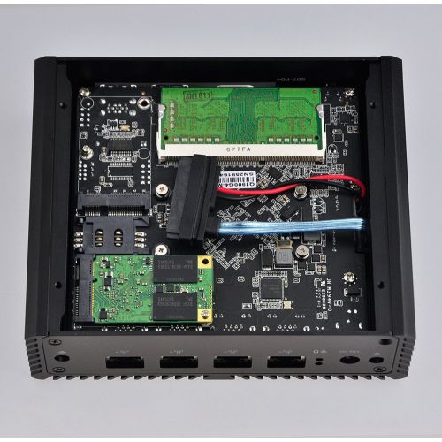  Qotom QOTOM-Q190G4N-S08 Fanless 4 gigabit lan J1900 Mini computer?2G RAM,500G HDD,NO WIFI)