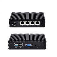 Qotom-Q190G4N-S07 Router PC Quad Core Intel J1900 Support Pfsense as Firewall Mini Computer (8G RAM + 32G SSD)