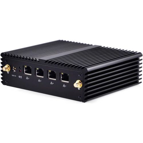  Qotom-Q190G4N-S08 Low Power Mini Computer Quad Core Intel J1900 Support Pfsense as Router Firewall Mini PC (8G RAM + 256G SSD + 150M WiFi)