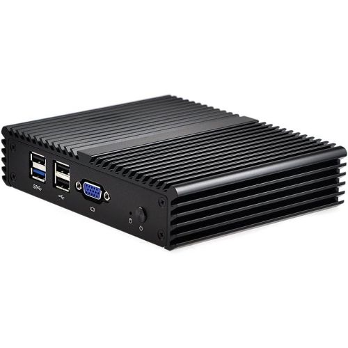  Qotom-Q190G4N-S07 Quad Core Mini Computer Intel Celeron J1900 Support Pfsense as Router Firewall Mini PC (8G RAM + 256G SSD)