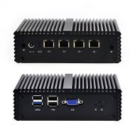 Qotom-Q190G4N-S08 Mini Computer Support Pfsense as Router Firewall Mini PC Quad Core Intel J1900 (2G RAM + 500G HDD)