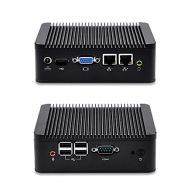 Qotom-Q220S-S02 Mini PC Intel Dual Core i5 Network Security Control Desktop Firewall Router Mini Computer 2 GbE LAN (4G RAM + 256G SSD)
