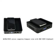 Qotom 2016 Cheap fanless mini pc with Barebone, quad core J1900 cpu dc 12v x86 desktop computer with 2 Ethernet