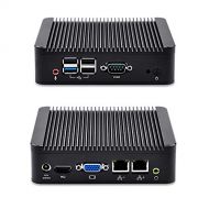 Qotom linux desktop pc fanless computer Q180S dual lan with 8G ram 1Tb HDD X86 best powerful ULP mini desktop pc