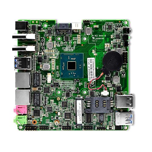 Qotom-Q150P-S08 Win 10 Mini Desktop Computer Fanless HTPC with Intel Celeron J3160 CPU Quad Core 2 LAN 2 HD Video 4 USB 3.0 Mini PC (4G RAM + 32G SSD)