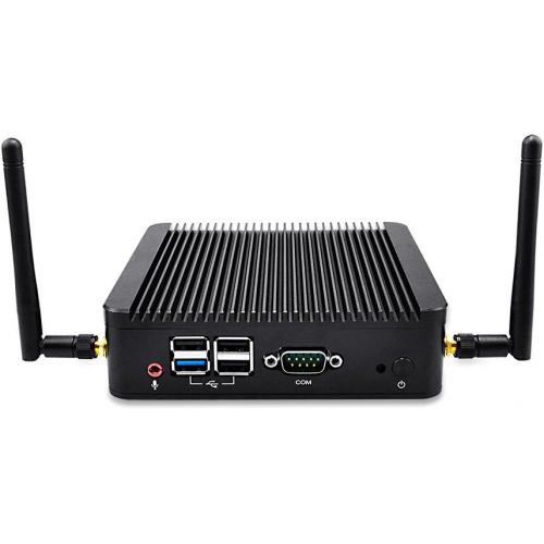  Qotom mini pc 2 ehternet 128gb Ssd 8gb Ram Wifi Htpc Computer with Intel J1800 Cpu gaming desktop pc