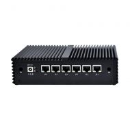 Qotom i5 Fanless Industrial Pc Windows 7 Mini Pc 6 Nic 8G RAM 128G SSD Linux Mini PC PFSENSE Router Firewall