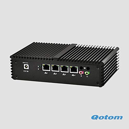  Qotom QOTOM-Q355G4 2018 Latest New 12v Barebone Mini Computer Router Core i5 5200u Mini PC Fanless Computer,pfsense,Firewall,Cent OS etc(NO RAM,NO SSD,NO WiFi)