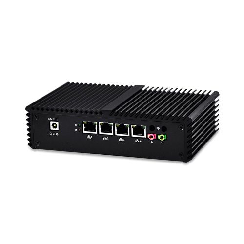  Qotom QOTOM-Q355G4 2018 Latest New 12v Barebone Mini Computer Router Core i5 5200u Mini PC Fanless Computer,pfsense,Firewall,Cent OS etc(NO RAM,NO SSD,NO WiFi)