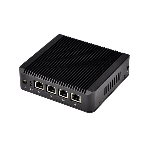  Qotom QOTOM-Q190G4-S01 2016 new products barebone mini pc J1900 Quad core 4 LAN 1080P Industrial computer