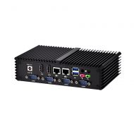 Barebone 6 COM Dual Lan Micro Industrial Computer Qotom-Q350P Core i5 4200U 1.6GHz Dual Core 4 Thread Fanless 2HD Display USB3.0 Windows 10 Windows 7 Linux Ubuntu