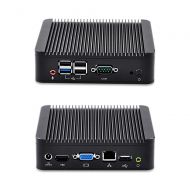 Fanless industrial computer latest desktop computers thin client pc win7 Qotom-Q190N quad core 8G ram 64G SSD 300M WIFI multimedia pc