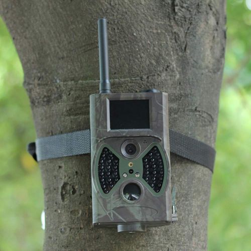  QqHAO HD Game Infrared Hunting Camera Waterproof Sensing Wild Animal Trail Camera with Automatic Infrared Filter Maximum Night Vision Lighting About: 65 inches  20 Meters