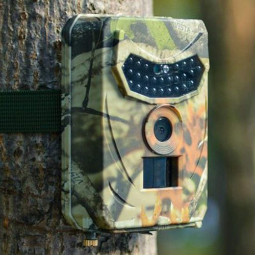  QqHAO HD Outdoor Game Hunting Camera Waterproof Sensor Wild Animal Trail Camera with Automatic Infrared Filter Maximum Night Vision Lighting About: 65 inches  20 Meters