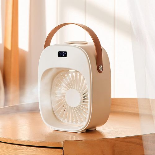  Qstars Desktop Air Conditioner Fan Usb Small Cold Air Purifying Humidifying Air Cooler, Desktop Cooling Fan for Room, Home, Office, Dorm Sterilizer, Humidifier & Purifier