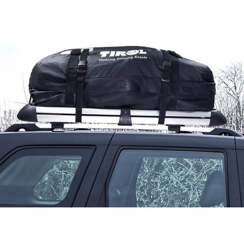  Quaker AUTOLOVER Rooftop Cargo Carrier Bag, Car Top Carrier 100% Waterproof Roof Top Cargo Bag for Car Truck SUV Van(15 Cubic Feet)