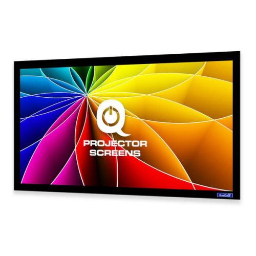  QualGear QG-PS-FF6-169-135-W 16:9 Fixed Frame Projector Screen, 135-Inch 4k HD Ultra White 1.2 Gain