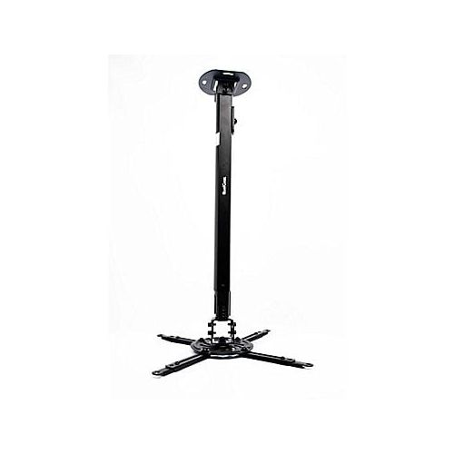  QualGear QG-PM-002-BLK-L Universal Projector Ceiling Mount with Adjustable Extension Column and Cable Management, Black