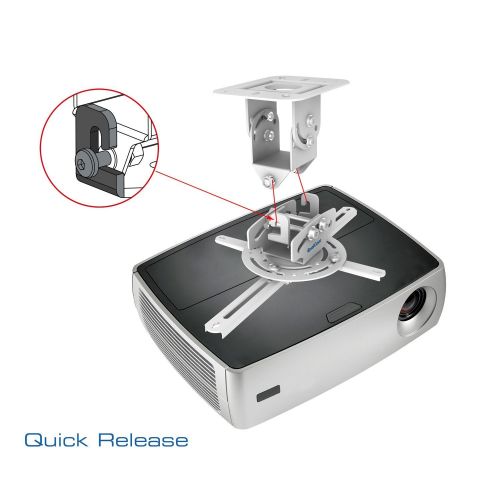  [아마존베스트]QualGear PRB-717-WHT Universal Ceiling Mount Projector Accessory