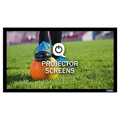  QualGear 120-Inch Fixed Frame Projector Screen, 16: 9 High Contrast Gray at 0.9 Gain (Qg-PS-Ff6-169-120-G)