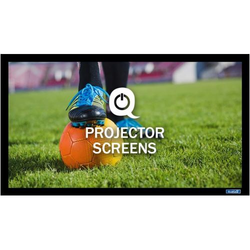  QualGear 120-Inch Fixed Frame Projector Screen, 16: 9 High Contrast Gray at 0.9 Gain (Qg-PS-Ff6-169-120-G)