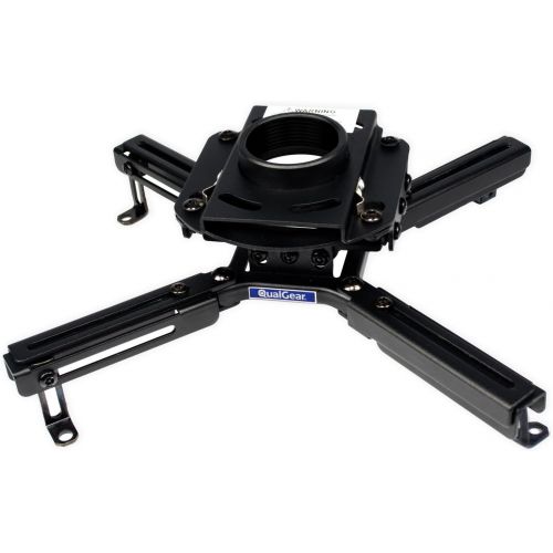  QualGear Pro-AV QG-KIT-TA-3IN-B Projector Mount Kit Accessory with A Truss Ceiling Adapter, 3 1.5, Black