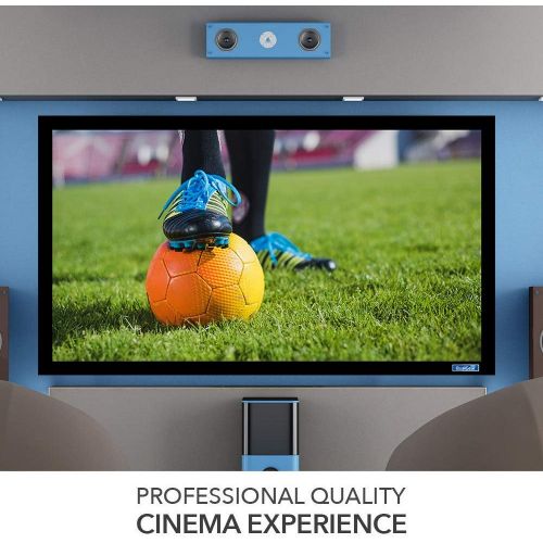  QualGear 120-Inch Fixed Frame Projector Screen, 16:9 3D High Reflective Silver at 2.5 Gain (QG-PS-FF6-169-120-S)