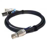 Qualstar MiniSAS 2X 8644 to 8088 Dual Cable (6.6')