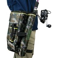 [아마존베스트]QualyQualy Fly Fishing Rod Bag with Fishing Tackle Storage Box Multifunction Nylon Fishing Bag Waist Bag Leg Bag Fishing Tackle Bag