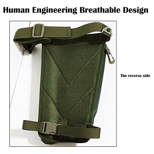  [아마존베스트]QualyQualy Fly Fishing Rod Bag with Fishing Tackle Storage Box Multifunction Nylon Fishing Bag Waist Bag Leg Bag Fishing Tackle Bag