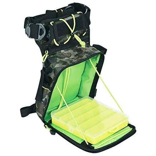  [아마존베스트]QualyQualy Fishing Bag Chest Bag Camouflage Fishing Tool Carrier Travel Bag Fishing Rod Bag