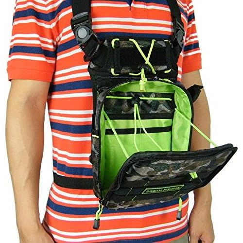  [아마존베스트]QualyQualy Fishing Bag Chest Bag Camouflage Fishing Tool Carrier Travel Bag Fishing Rod Bag