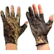 [아마존베스트]QualyQualy Fishing gloves gel glove hunting camouflage gloves anti slip elastic gloves hunting fishing
