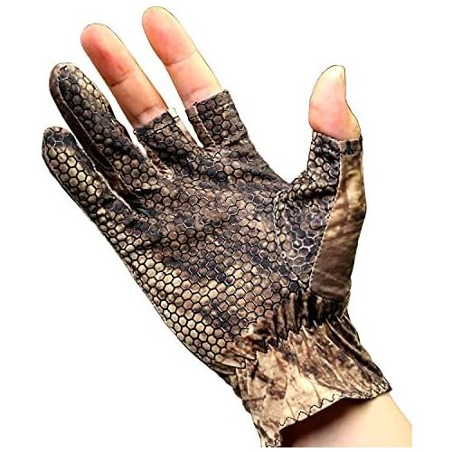  [아마존베스트]QualyQualy Fishing gloves gel glove hunting camouflage gloves anti slip elastic gloves hunting fishing