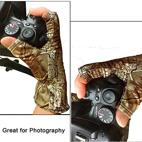  [아마존베스트]QualyQualy Fishing gloves gel glove hunting camouflage gloves anti slip elastic gloves hunting fishing