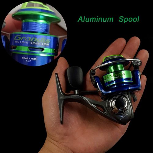  [아마존베스트]QualyQualy GRANDIS YOLO GD900Alumminum Mini Spinning Reel Fishing Reels Spool Fishing Gear