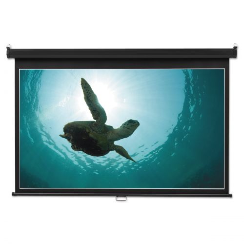  Quartet Wide Format Wall Mount Projection Screen, 65 x 116, White