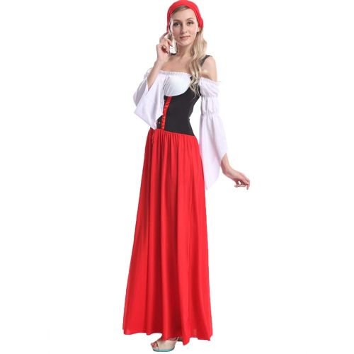  Que Sera Quesera Womens Oktoberfest Costume Renaissance Halloween German Beer Maid Costume