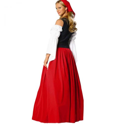  Que Sera Quesera Womens Oktoberfest Costume Renaissance Halloween German Beer Maid Costume