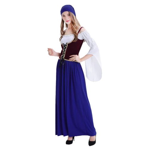  Que Sera Quesera Womens Oktoberfest Costume Adult Tavern Wench Peasant Lady Renaissance Outfit