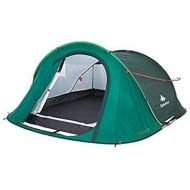 Quechua 2 Seconds Waterproof Pop Up Camping Tent for 3 Man (Green)