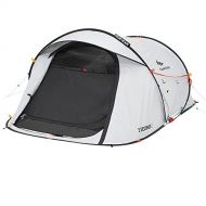 Quechua Waterproof Pop Up Camping Tent 2 Seconds FRESH & BLACK Easy Set Up and Fold - Extra Dark Interior