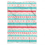 Queen of Cases Christmas Candycane Disney Heartbeat Fleece Blanket - Mini Fleece Blanket 35x27in - Soft Throw