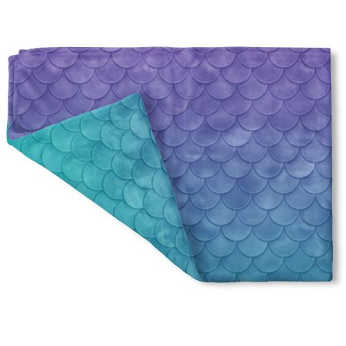  Queen of Cases Ariel Mermaid Disney Inspired Fleece Blanket - Mini Fleece Blanket 35x27in - Soft Throw