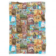 Queen of Cases Frontierland Disney Inspired Fleece Blanket - Small Fleece Blanket 50x40in - Soft Throw