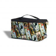 Queen of Cases Haunted Mansion Stretch Paintings Cosmetics Storage Case - One Size Cosmetics Storage Case - Makeup Zipped Travel Bag