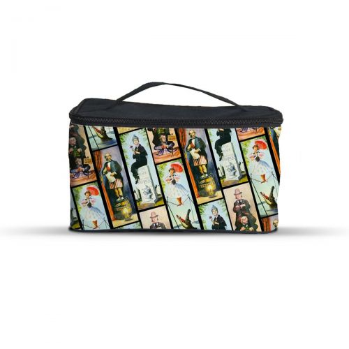  Queen of Cases Haunted Mansion Stretch Paintings Cosmetics Storage Case - One Size Cosmetics Storage Case - Makeup Zipped Travel Bag