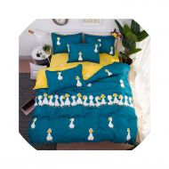 Queens Bedspreads Duvet Quilt Cover Pillowcase Flat Bed Sheet Girl Kid Teen Bedding Sets Egg Cartoon Bedlinen King Twin,26,Full,Flat Bed Sheet