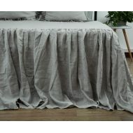 Queens House Bed Spreads Linen Coverlet Luxury Bed Skirts Split Corner Bedspreads-King