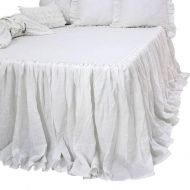 Queens House Linen White Bed Skirt Bedspreads King Size